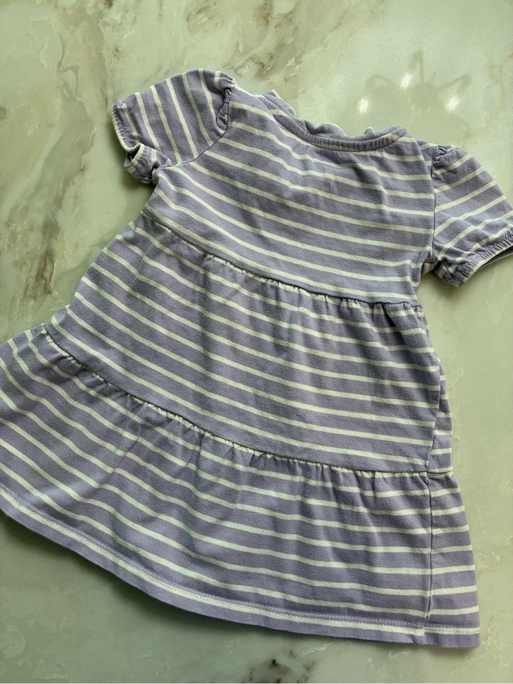 GAP Striped Short Sleeve Dress